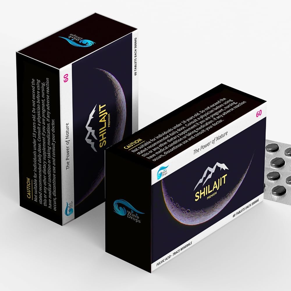 100%纯度最大 Shilajit Resin 片: 能源、代谢、豁免 - 85+ 跟踪矿物和富尔维奇酸 - 天然 Shilajit 片: