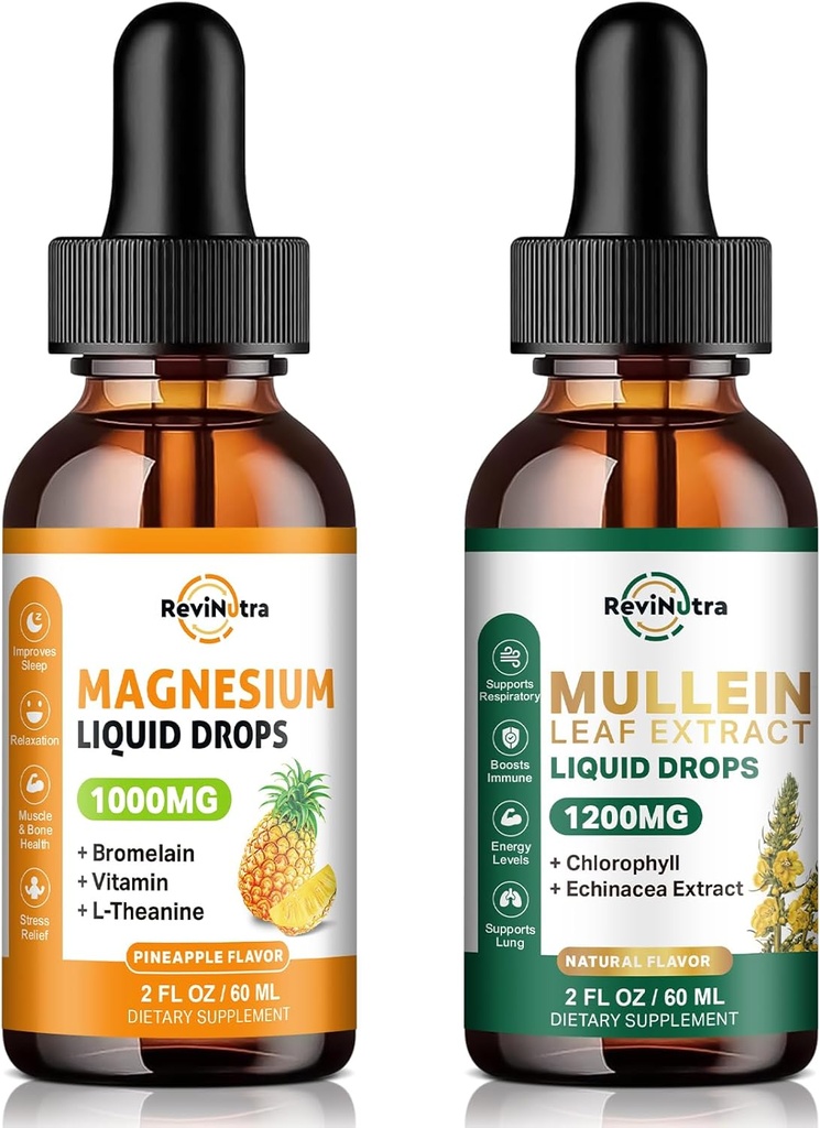 液态镁补充剂和用于肺的Mullein液滴