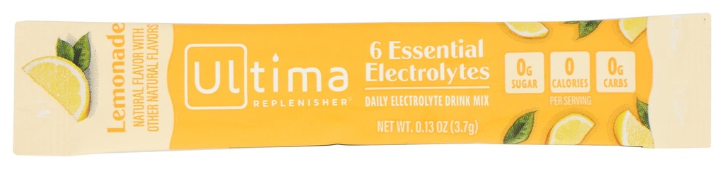 ULTIMA REPLENISHER Lemonade Electrolyte Drink Mix Single, 0.13 OZ