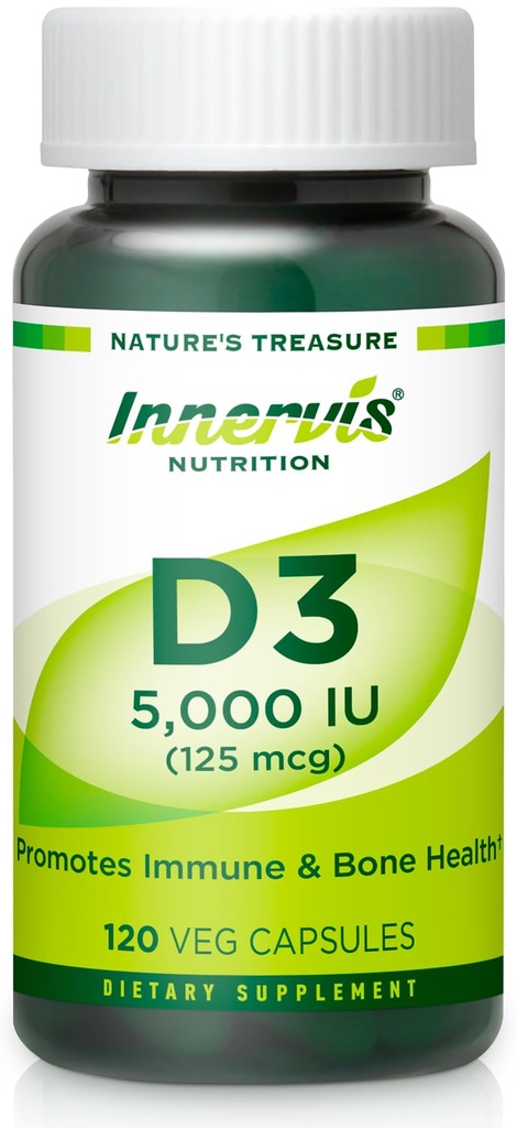 高潜力维生素D35000 IU – boost Immune,支持Bone & Teth,易吞120 Veg Capsules