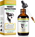 Yeast Infection Treatment for Dogs, Dog Ear Infection Treatment Dog Yeast Ear Infection Treatment for Itchy Dog Skin Relief, Dog Allergy Relief, Dog Ear Infection- 2 Fl Oz / 60ml