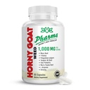 PHARMS Hornygoatweed for Men & Women (1,000 mg) - Energy & Stamina Capsules with Maca Root, Tribulus, Tongkat Ali, Saw Palmetto & Ginseng - Female & Male Performance Enhancing Supplement - 60 Capsules