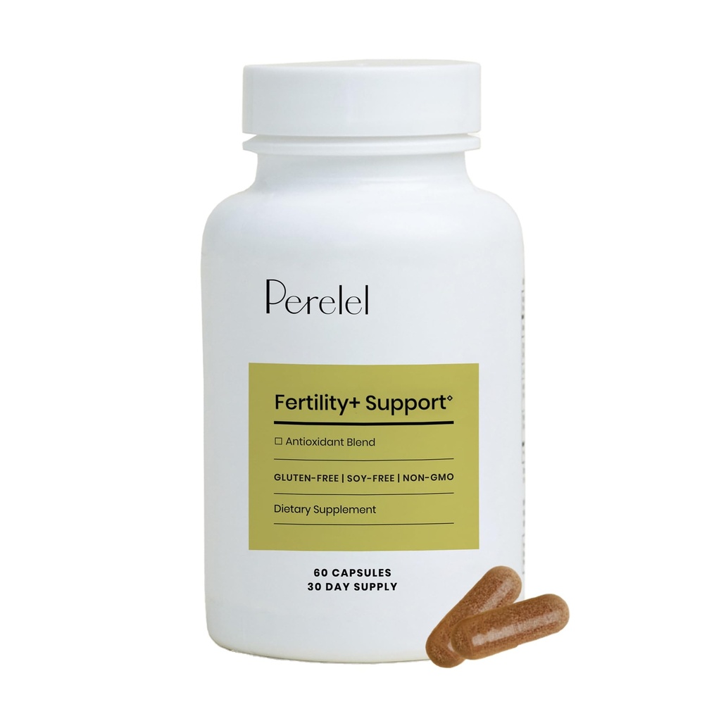 Perelel Fertility Support, Antioxidant Multivitamin with COQ10, N-Acetyl-L Cysteine (NAC) & Açaí Berry, Women’s Supplement, Soy, Dairy & Gluten Free, Non GMO, 60 Capsules