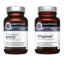 Kinoko Platinum AHCC 750 毫克和 Oligonol Lychee 提取剂 - 用于免疫支持、健康老龄化