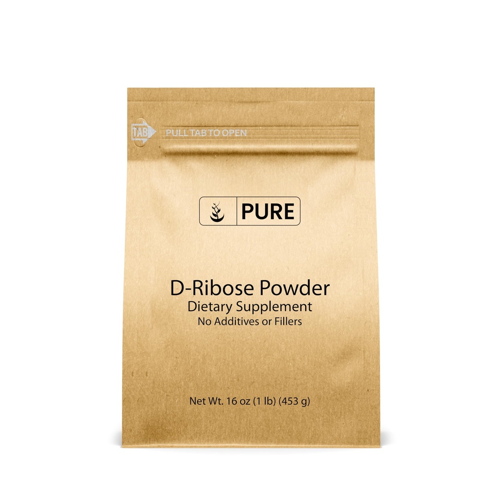Pure Original Ingredients D-Ribose (1lb) Nutritional Supplement, Non-GMO, Gluten-Free, Unflavored