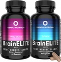 记忆、焦点和清晰度的Nootropic Brain 补充剂 -- -- 带胆碱、DMAE、磷酸t和巴科帕(60Ct 2pack)的男女高级脑促进器