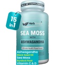 Herbtonics Sea Moss,黑种子油, Ashwagandha, Burdock Root & ACV Complex QQ助力豁免, 减轻压力, 支持文摘 QQ全英海摩斯 Capsules 60 Capsules
