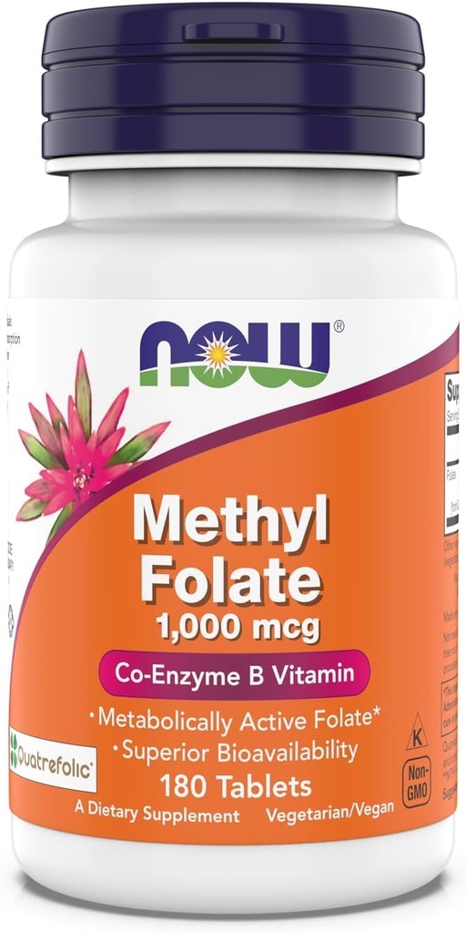 现在的辅料,甲基Folate1000mcg,代谢活性Folate*,共酶B维生素,180片