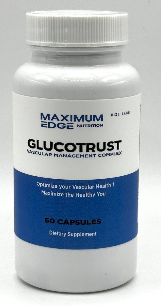 rize labs (Pack of 5 Glucotrust Capsules - Supplement Pills Reviews, Advanced Tablets Balance Max Formula Complex Blend Edge (300 Capsules)