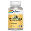 SOLARAY 巨型多矿物、无铁 -- -- 每日矿物补充品w/ Trace Minerals、电解质、钙、镁、锌、硒、硼 -- -- 电池能源、免疫支持、60天保障、25服务