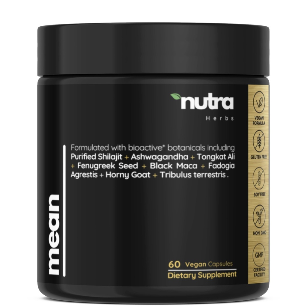 Men's Testosterone Support–10-in-1 Horny Goat Weed with Tongkat Ali, Ashwagandha, Shilajit, Maca, Fadogia Agrestis, Tribulus & More – Energy, Vitality & Libido Support – 60 Vegan Capsules