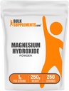 BulkSupplements.com Magnesium Hydroxide Powder - Magnesium Hydroxide Supplement - Food Grade & Gluten Free, 1g per Serving, 250g (8.8 oz) (Pack of 1)
