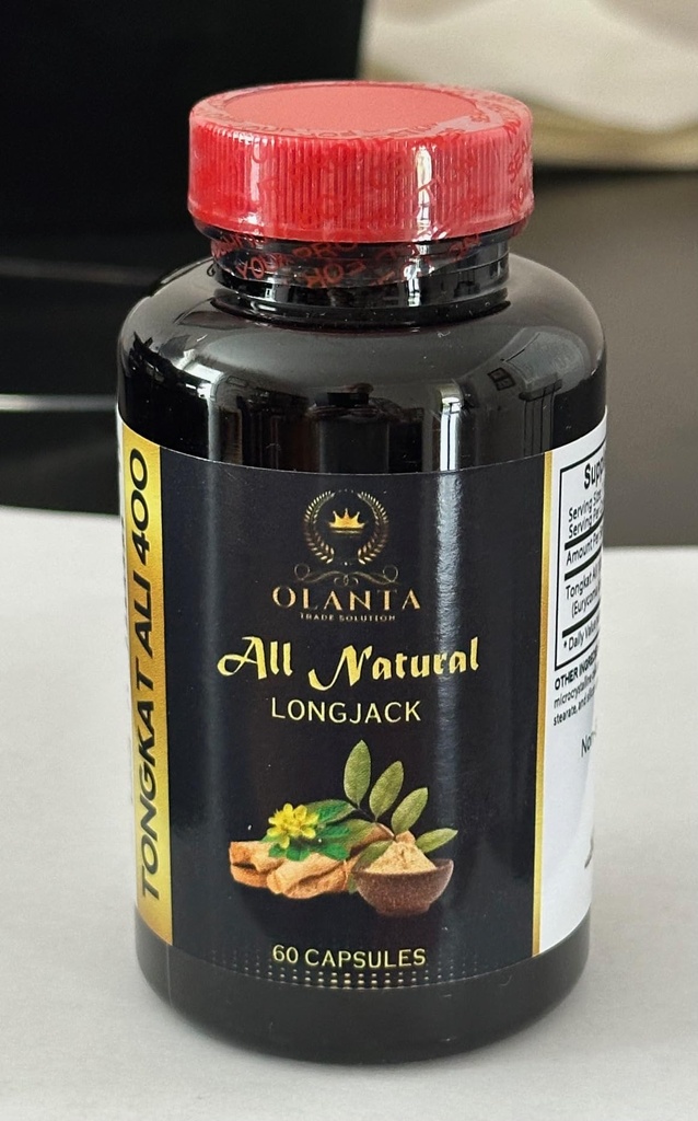 Tongkat Ali Longjack for Men – Natural Formula for Energy Endurance - Traditional Wellness Root in Easy-to-Take Capsules, Stamina Support - 1 Bottle 60 Capsules