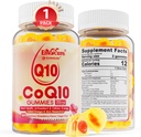 无糖CoQ10 200mg 填充胶体,5X 更好的吸收CoQ10 w/Resveratrol,Alpha Lipoic Acid,Omega-3,维生素E,C,细胞能,心脏,脑和抗氧化剂的Coenzyme Q10(1Pack)