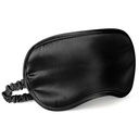 LULUSILK Mulberry Silk Sleep Eye Mask for Sleeping Women and Men, Black