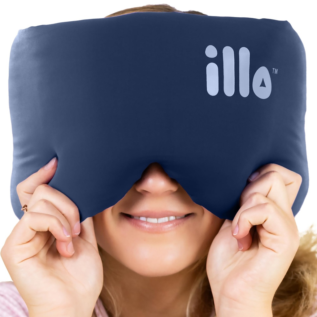 illo Sleep Mask - Thick 360 Fluffy Full Head Blocks Light & Muffles Sound