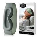 100% Blackout Weighted Sleep Mask: 3D Contoured Eye Mask with Full Coverage for Lash Extension - Soft Memory Foam,Adjustable Size - Eye Cover for Airplane Travel Essential,Meditation Blindfold