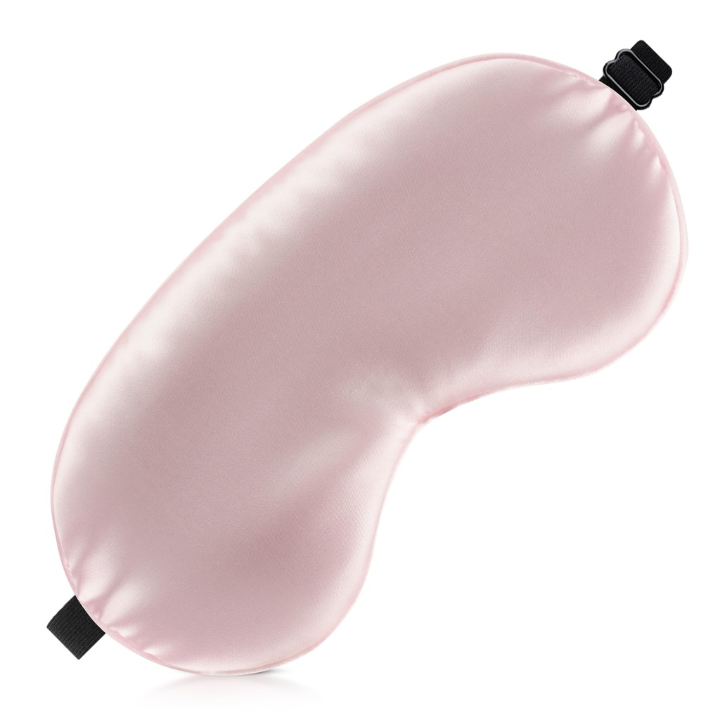 Sleep Mask Silk Eye Mask for Men Sleeping Mask, Adjustable Elastic Strap for Night Shading Sleep Mask, Soft and Comfortable for Both Men and Women(Pink​)