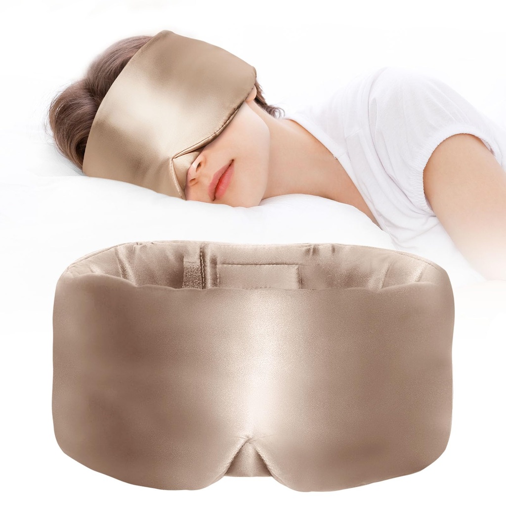 Sleep Mask, Eye Mask Weighted Light Blocking Eye Cover, Travel Mask