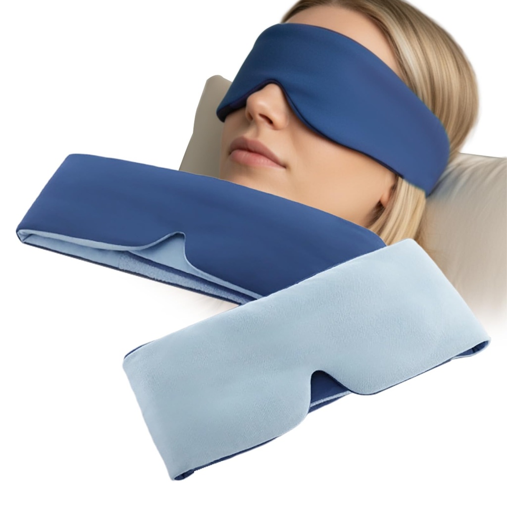 Sleep Mask ，Soft and Comfortable Sleep mask,100% Light-Blocking, Adjustable Design,Unisex fit, Perfect for Travel, Flights, and naps.