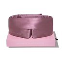 DROWSY Silk Sleep Mask - Face-Hugging, Padded Cocoon for Luxury Sleep in Total Darkness - 100% Pure Mulberry Silk (Damask Rose)