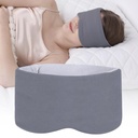 Dual-Sided Sleep Mask with Silent Fastener, No Buckle Eye Mask for Sleep