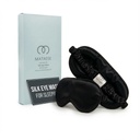 MATASSE 100% Mulberry Silk Sleep Mask, 22 Momme Grade 6A, Black
