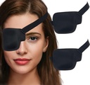 Eye Patches for Adults and Kids, 2 Pcs 3D Eye Patch Black Adjustable Medical Eyepatch for Lazy Eye Amblyopia Strabismus and After Surgery (Right Eye)