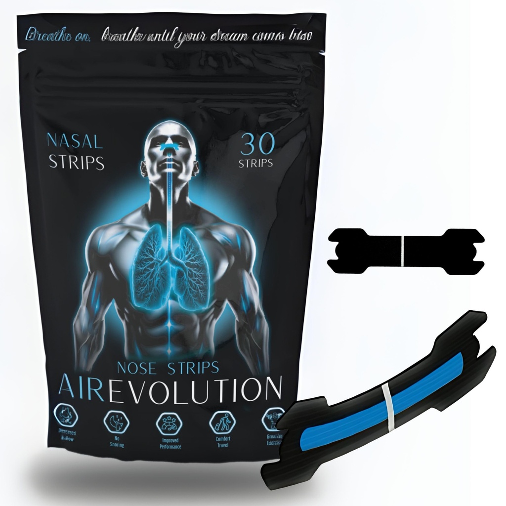 Nasal Strips for Snoring - Nose Strips for Breathing - One Big Spring Technology & Visual Positioning Aid - 30 Count - Snore Strips - Nose Tape
