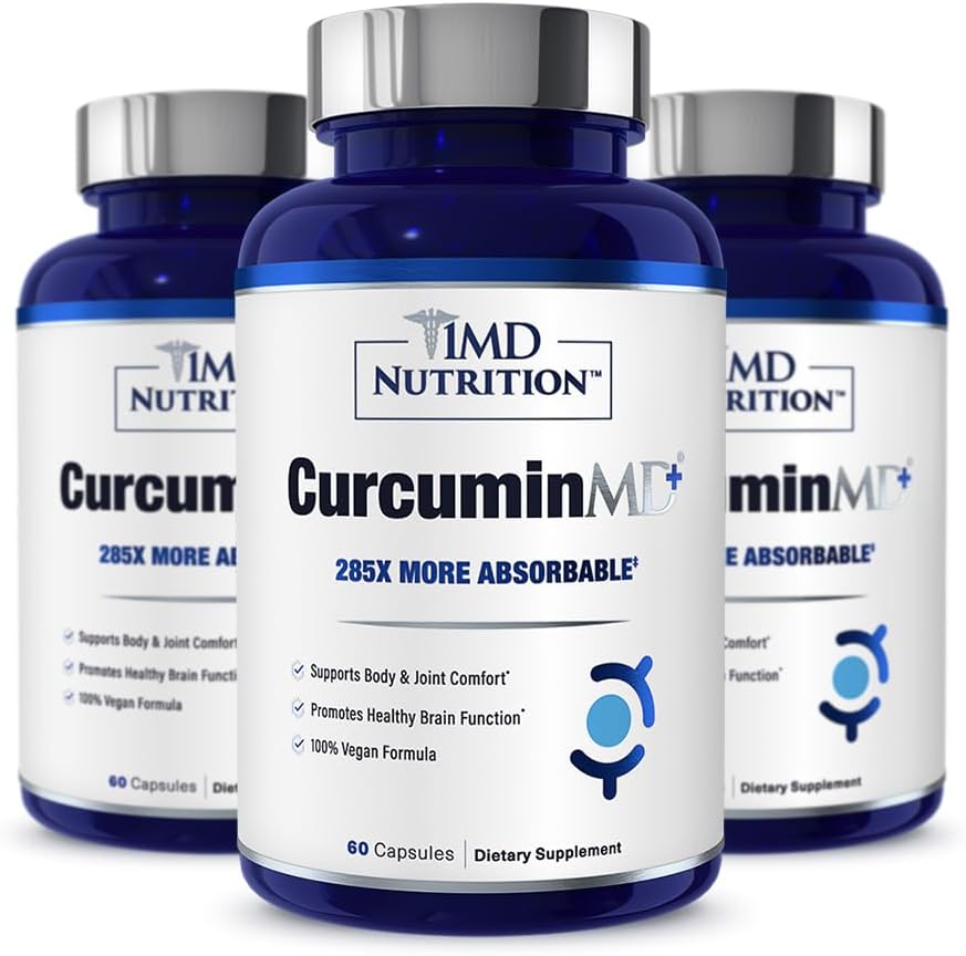 1MD 营养 CurcuminMD Plus - 与Boswellia Serrata的Turmeric Curcumin - 285x 更多可吸性 QQ 联合性硬化,肌肉复苏,和Mood支持 QQ 180 Capsules(3-Pack) 互联网档案馆的存檔,存档日期2013-03-02.