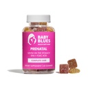 Baby Blues Prenatal Vitamins Gummy for Women — DHA, EPA Omega-3, Folic Acid & B12 — Gentle on Stomach, Raspberry Lemonade Flavor, Non-GMO Prenatal Multivitamin, 60 Count (30 Day Supply)