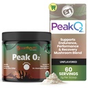 EarthNutri PeakO2 Workout Supplement - Mushroom Supplement for Pre Workout Endurance & Athletic Performance – No Additives, No Fillers – Supports Stamina, Strength & Recovery - 60 Servings