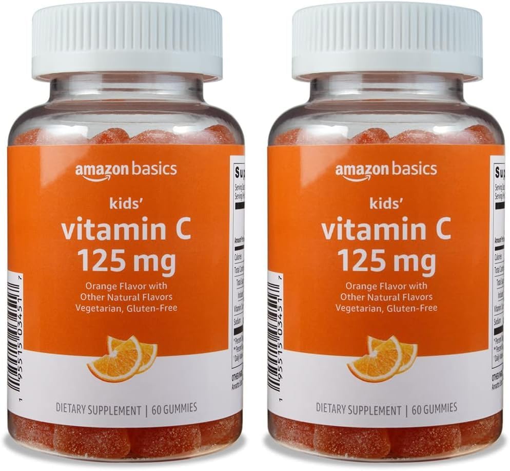 Basics Kids' Vitamin C 125 mg Gummys, 橙色, 60 个伯爵, 免疫健康, 2 个月供应(原索里莫)(2页)