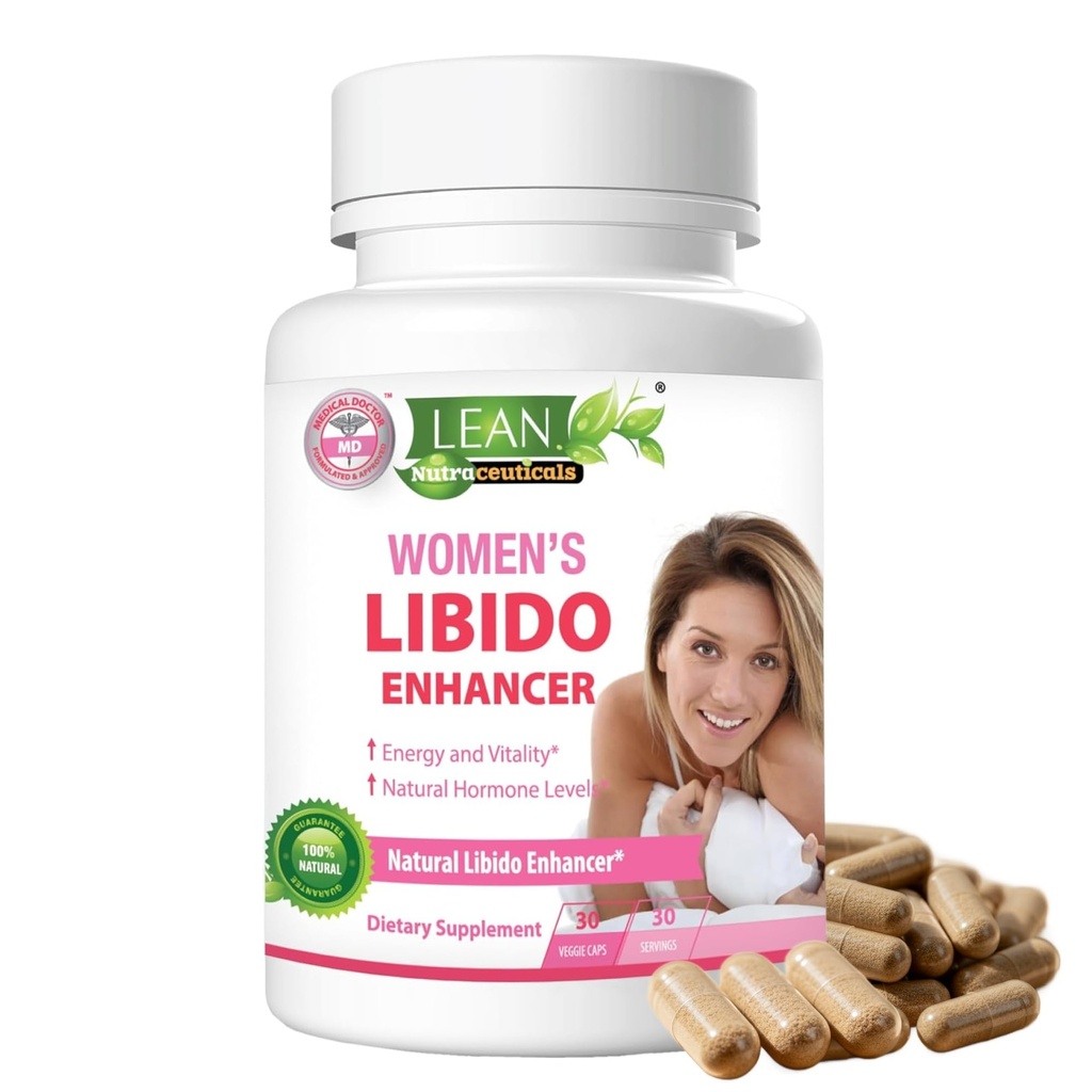 Libido Booster for Women, Maca Root Fenugreek Seed Horny Goat Weed Tongkat Ali Female Energy Enhancer, Hormone Harmony Balance Mood Support Menopause Panax Ginseng DHEA Supplement Pills, 30 Capsules