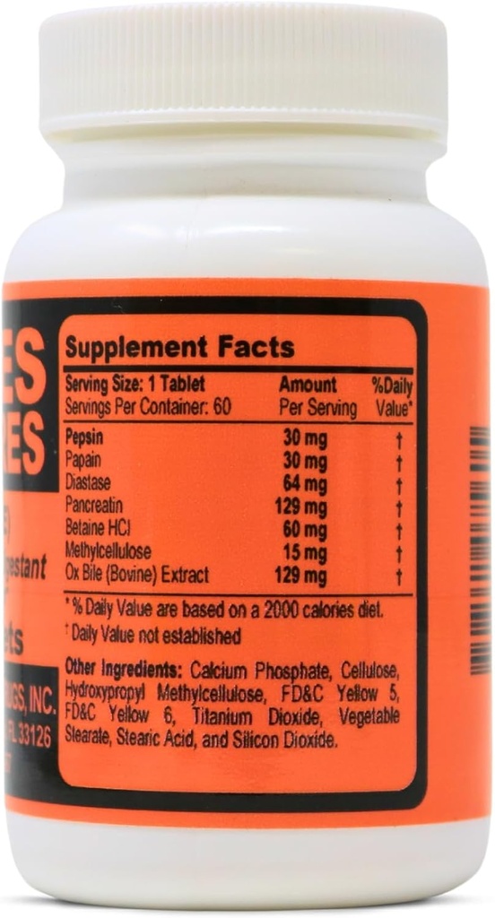 (OX Bile)与Enzymatic Digestan 60平板电脑.
