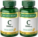 自然丰产维生素C,1000mg,支持免疫健康,100卡普(2包)