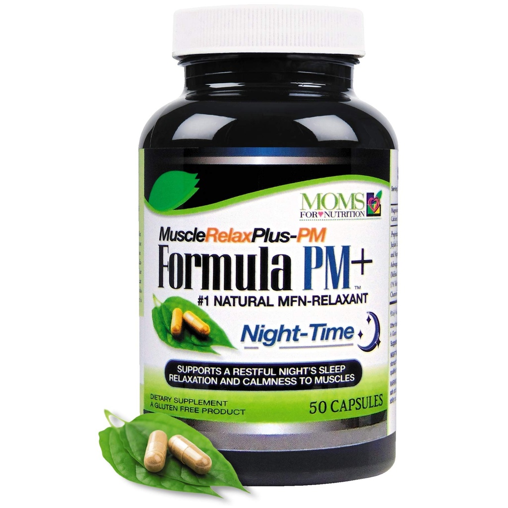 All Natural Muscle Relax Formula PM Plus - Over 1,150 Milligram Support - Night-Time Relaxer - Maximum Strength Natural Relaxant (50 Count)