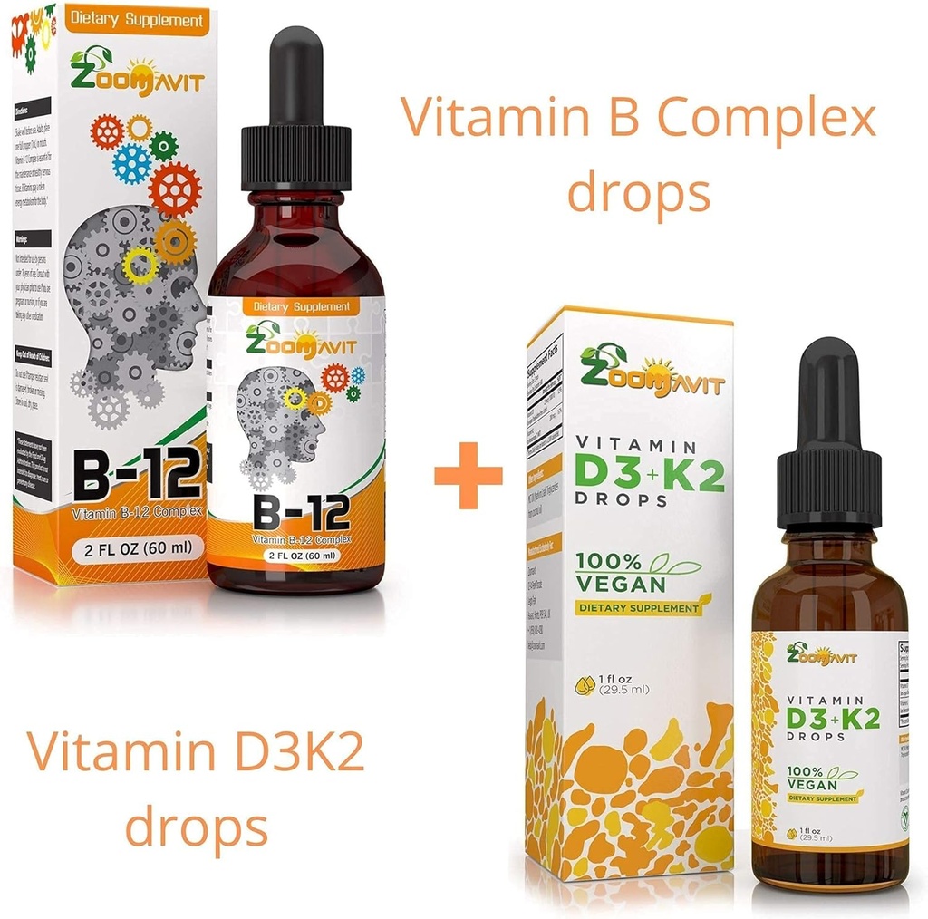维生素B 复合物 + Vegan 维生素D3 K2 降水