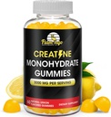 Creatine Gummy 补编 - Lemon Flawared Creatine Monohydrate Pre Workout Chews for Energy Boost, Creatine 建筑肌肉和力量补编 Vegan,非GMO 90 Counter