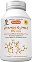 ANDREW LESSMAN Vitamin K2 MK7 60 mcg 60 Softgels - Essential for Healthy Calcium Utilization, Promotes Optimum Skeletal, Heart and Arterial Health. No Additives. Small Easy to Swallow Softgels