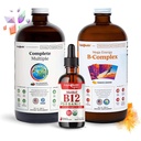 LIQUIDHEALTH 高性能维生素包,供具有巨能B-复合,完整多维特敏和有机维生素B12的成人使用 - 增强自然能和提高运动性能