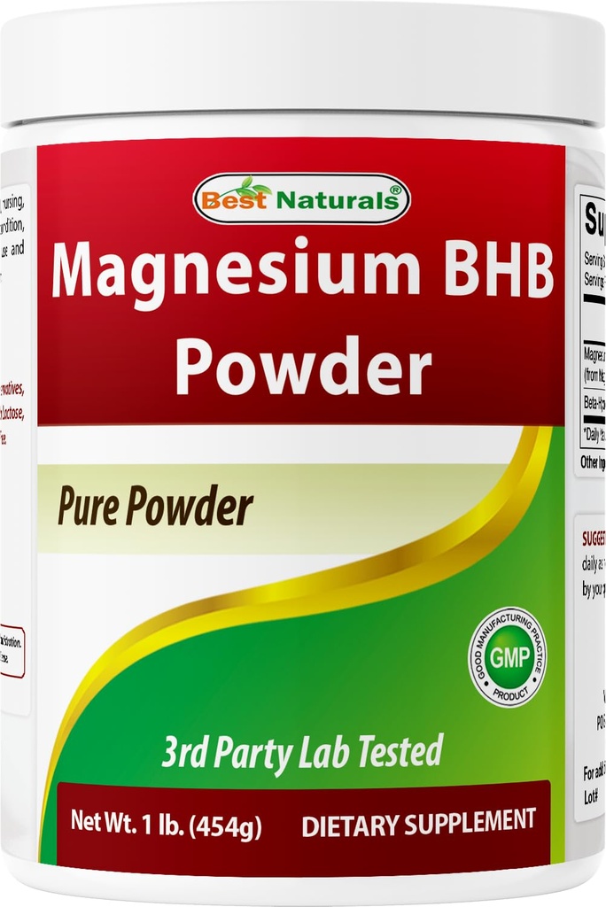 最佳天然镁 BHB 粉末 1升