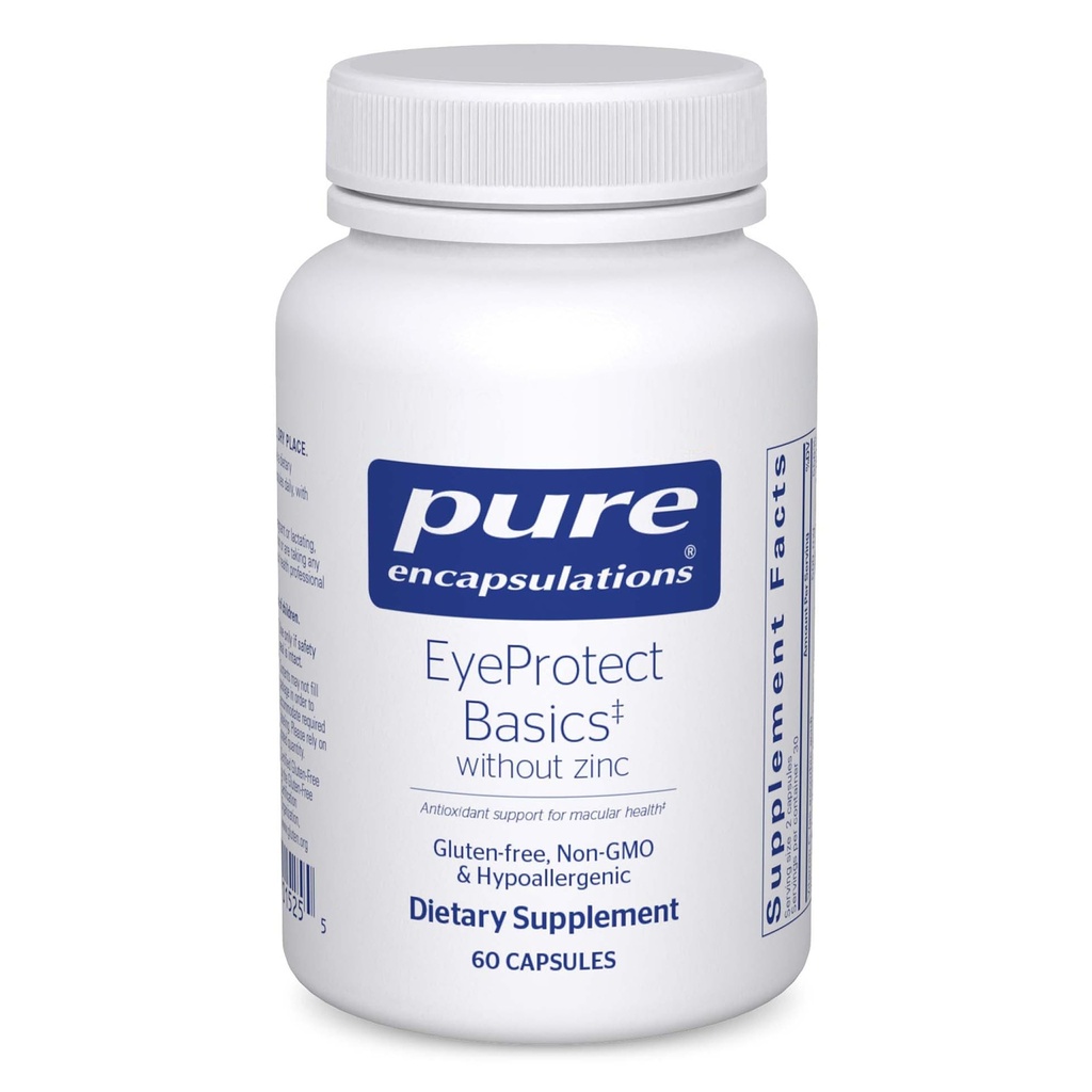 Pure Encapsulations EyeProtect Basics Without Zinc | Key Antioxidant Support for Eye Health* | 60 Capsules