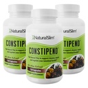 NaturalSlim Constipend Magnesium Oxide for Constipation Relief, Colon Cleanser & Stool Softener for Women & Men with Magnesium Citrate, Aspartate & Olive Extract, 120 Vegetable Capsules – 3 Pack