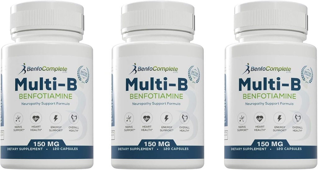 多B型神经病支持公式 每瓶150mg 120 Gelatin Capsules - 包装3瓶