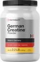 Horbäach German Creatine Powder 1000g | Creapure Monohydrate Powder | Vegetarian, Non-GMO, 和 Gluten 免费补充 | 促进力量和力量