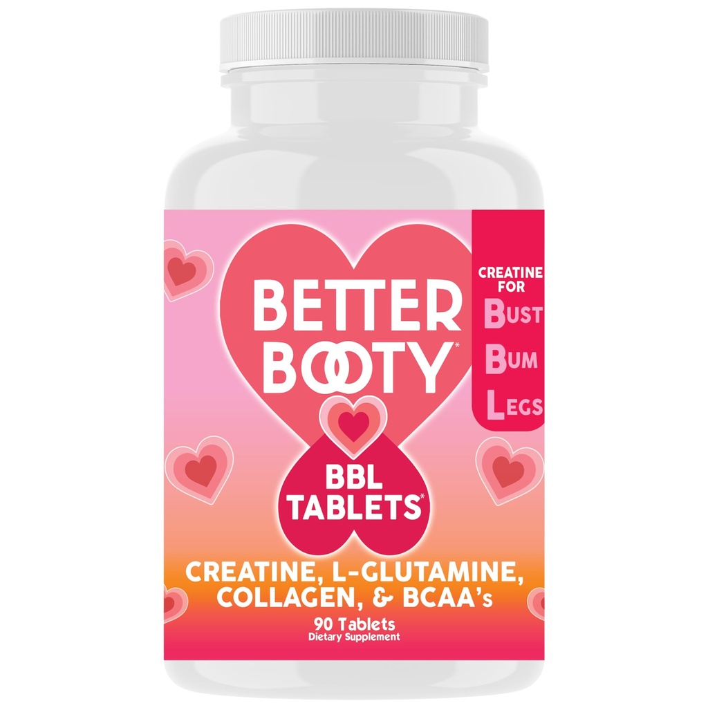 更好的布蒂 BBL 平板药 — Creatine Complex 配给有Creatine Monohydrate,L-Glutamine,Collagen,和 BCAA's(90厘米)的妇女