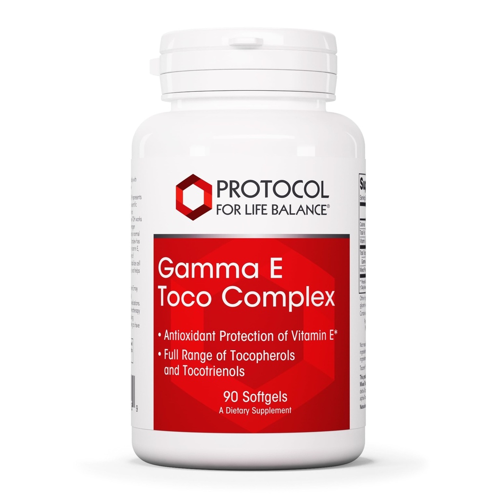 生活平衡协议 Gamma E Toco Complex - 维生素 E 300mg - 抗氧化剂支持 - 心血管健康和脑健康 - 与 Tocotrienols - Halal & Dairy Free - 90 软胶