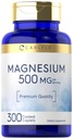 Carlyle Magnesium 500mg → 300 加合卡片 → Vegetarian, Non-GMO, 和 Gluten 免费补编