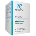 XYMOGEN ATP Ignite 振兴能量饮料粉 - 支持电解质替代+ATP 与抗氧化剂,氨基,维生素,电解质+95mg 咖啡因的生物合成(30个混合莓棒包装)